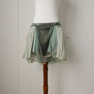 Stella McCartney Green Layered Skirt